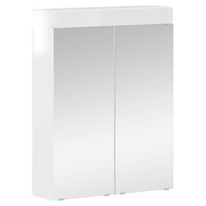 vidaXL Bathroom Mirror Cabinet TULUM High Gloss White Engineered Wood