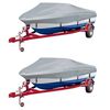 vidaXL Boat Covers 2 pcs Grey Length 519-580 cm Width 294 cm