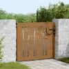 vidaXL Garden Gate 85 x 100 cm Powder-coated steel Black Lockable