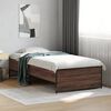 vidaXL Bed Frame without Mattress Brown Oak 100x200 cm