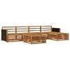vidaXL Outdoor Sofa Set 6 pcs Natural 79 x 79 x 37 cm