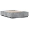 vidaXL Bed Frame without Mattress Concrete Grey 140x190 cm
