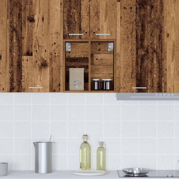 vidaXL Hanging Cabinet Old Wood 40 x 29.5 x 40 cm Engineered Wood