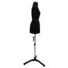 vidaXL Adjustable Dress Form Female Height Adjustable Black S Velvet