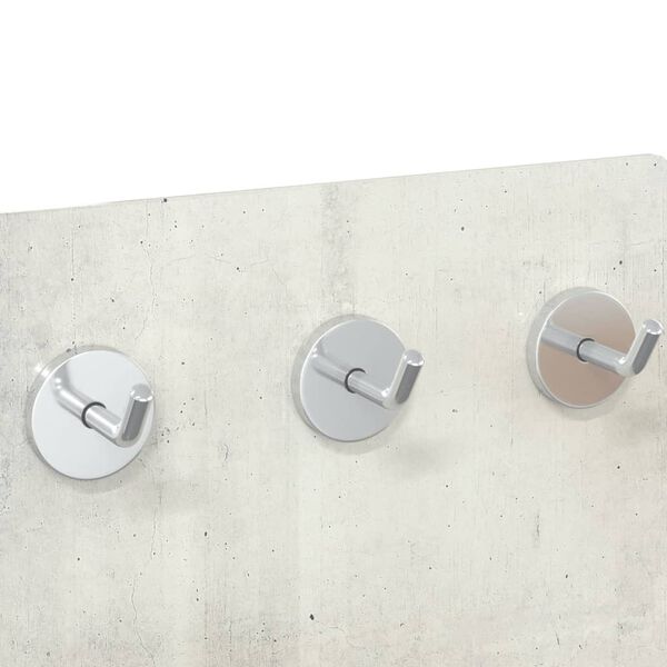 vidaXL Wall Mounted Coat Rack 40x25 cm Tempered Glass Stone Wall