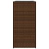 vidaXL Garden Planter Brown 40x40x80 cm Poly Rattan