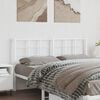 vidaXL Metal Replace Headboard White 150 cm
