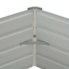 vidaXL Raised Garden Bed 129x129x45 cm Galvanised Steel Green