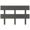 vidaXL Bed Headboard Grey 144x3x81 cm Solid Wood Pine