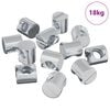vidaXL Barrel Nuts 4500 pcs Silver M6 x 12 mm (Thread Diameter x H)