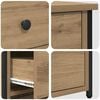 vidaXL Bedside Cabinet 2 pcs Brown 40 x 36 x 60 cm Solid Reclaim Wood