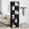 vidaXL Book Cabinet/Room Divider Black Oak 60x24x186 cm