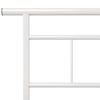 vidaXL Bed Frame without Mattress White Metal 120x200cm
