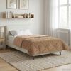 vidaXL Summer Duvet Taupe 155 x 200 cm Microfiber and Teddy fleece