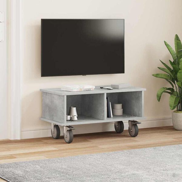 vidaXL TV Stand Concrete Grey 68.5 x 35 x 35 cm Engineered Wood