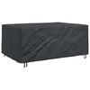 vidaXL Furniture Cover Plain Black 220 x 150 x 85 cm 600D