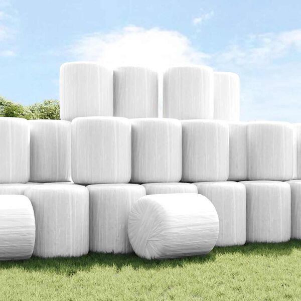 vidaXL Agricultural Stretch Film White 25 µm 50 cm x 1800 m