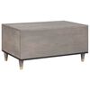 vidaXL Coffee Table Grey 80 x 50 x 40 cm Solid Mango Wood