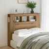 vidaXL LED Headboard Artisan Oak 120x18.5x103.5 cm Engineered Wood