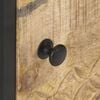 vidaXL Bedside Cabinet with Carved Door 40x30x50 cm Rough Mango Wood