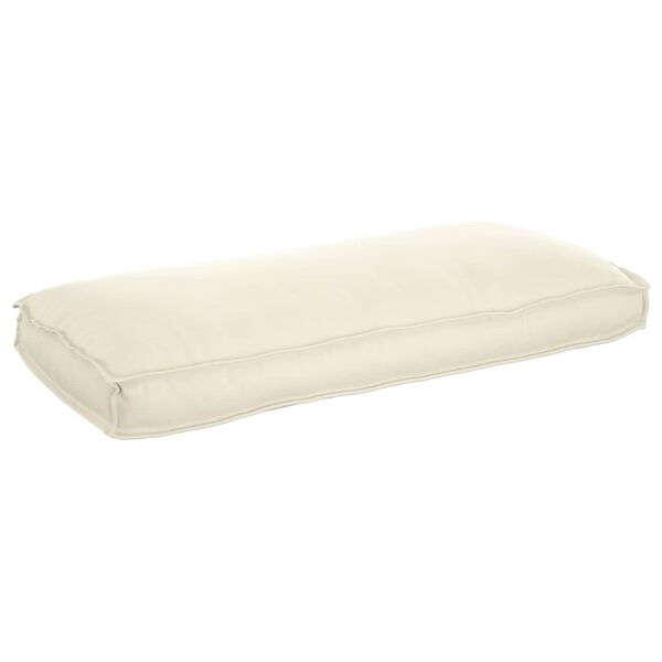 vidaXL Pallet Cushion for suitable for Seat / Backrest with Pillow Cream