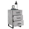 vidaXL Bedside Cabinet Concrete Grey 40x40x66 cm Engineered Wood