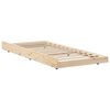 vidaXL Bed Frame Natural 100 x 200 cm Solid Pine Wood