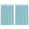 vidaXL Voile Curtains with Loops 2 pcs Turquoise 140x175 cm