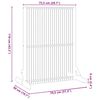 vidaXL Privacy Screen Brown 79.5 x 50 x 110 cm Solid Acacia wood