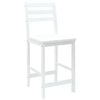 vidaXL Dining Chairs 2 pcs White 40 x 47.5 x 99.5 cm Solid Rubber Wood