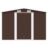 vidaXL Garden Shed 257x298x178 cm Metal Brown