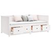 vidaXL Day Bed without Mattress White 100x200 cm Solid Wood Pine