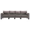 vidaXL Sofa Taupe 4-Seater Fabric