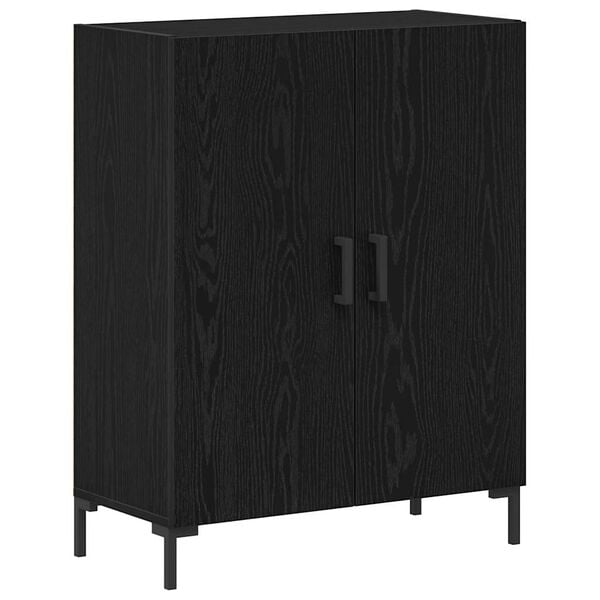 vidaXL Sideboard Black Oak 69.5 x 34 x 90 cm Engineered Wood