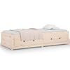 vidaXL Day Bed without Mattress 90x190 cm Single Single Solid Wood Pine