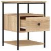 vidaXL Bedside Cabinet Sonoma Oak 40x42x56 cm Engineered Wood