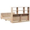 vidaXL Bookcase Bed without Mattress 120x200 cm Solid Wood