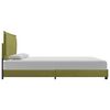vidaXL Bed Frame without Mattress Green Fabric 135x190 cm Double