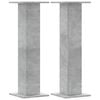 vidaXL Speaker Stands 2 pcs Concrete Grey 30x30x95 cm Engineered Wood
