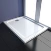 vidaXL Rectangular ABS Shower Base Tray 80 x 100 cm