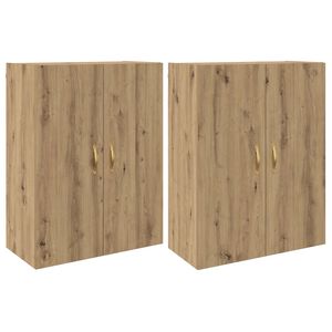 vidaXL Wall-Mounted Cabinet 2 pcs Artisan Oak 69.5 x 34 x 90 cm