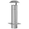 vidaXL Chimney Extension Silver 25 x 25 x 65 cm Stainless Steel
