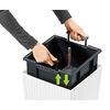 LECHUZA Planter CUBICO Cottage 30 ALL-IN-ONE White