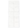 vidaXL Barn Door White 90x1.8x214 cm Solid Wood Pine