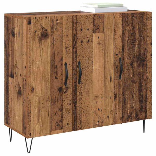 vidaXL Sideboard Old Wood 90 x 32.5 x 80 cm Engineered Wood