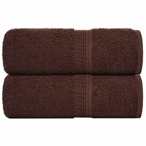vidaXL Wash Towels "FROGN" 2 pcs Brown 30x30 cm 360 gsm