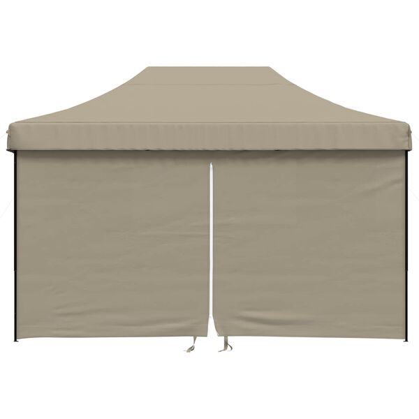 vidaXL Party Tent Folding Taupe 292 x 440 x 315 cm Oxford Fabric