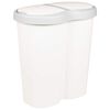 vidaXL Garbage Bin White 48 x 30 x 51 cm PP