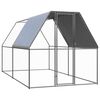 vidaXL Chicken Cage | Silver | Galvanised Steel | 2x4x2 metres | Durable