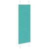 vidaXL Pleated Blind Petrol Green 40x100 cm Fabric Width 39.4 cm Polyester